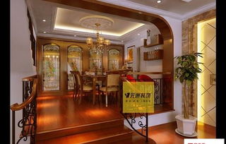 石家莊領世郡歐美風情四居室裝修效果圖 156平米20萬裝修設計案例 石家莊房天下家居裝修網