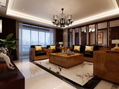 北京中海開元壹號簡約四居室裝修效果圖_237平米17萬裝修設(shè)計案例