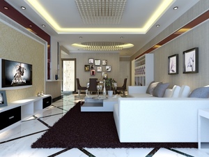 華貿城100平米普通戶型現代簡約家裝裝修圖片設計-北京齊裝網裝修效果圖