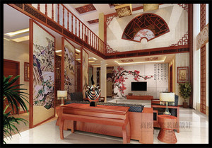 170平米復式戶型中式風格家裝裝修圖片設計-北京齊裝網裝修效果圖