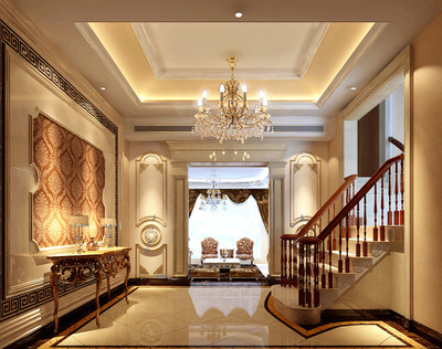 北京潤澤莊園墅郡別墅新古典裝修設計效果圖