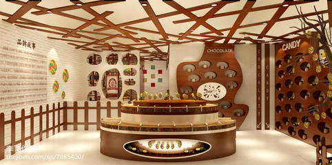 北京Candy糖果店鋪-裝修設計效果圖-李飛設計師作品-設計本
