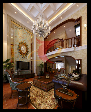 320平米別墅美式風格家裝裝修圖片設計-北京齊裝網(wǎng)裝修效果圖